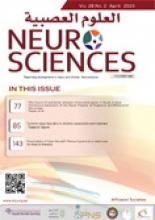 Neurosciences Journal: 28 (2)