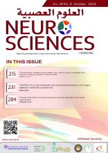 Neurosciences Journal: 29 (4)